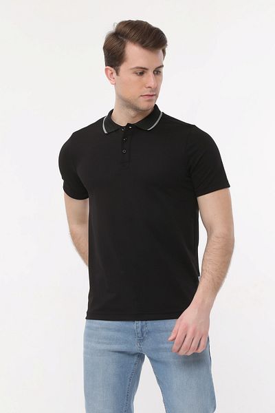 Uniprom Polo Neck Short Sleeve T-Shirt 100% Polyester Men