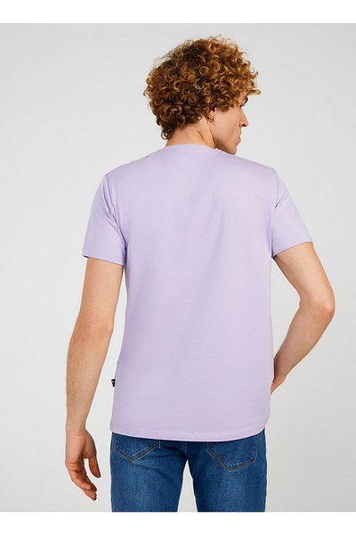 The Crow Lilac Men's T-shirt - Crew Neck, Printed Tc7123