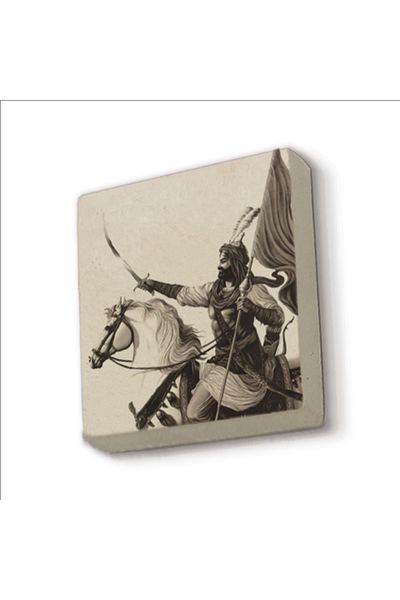 BAKSEPETE HzHüseyin Design Printed Natural Stone Magnetkrg-085 Refrigerator Ornament