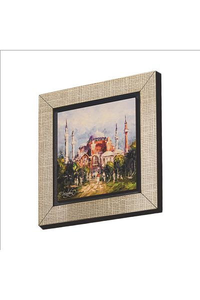 Sadrazam Στολίδι Ψυγείου MDF Magnetkrt-003 με τυπωμένο με μπανιέρα της Αγίας Σοφίας