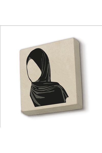 Sadrazam Σχέδιο Hijab Εκτυπωμένη Φυσική Πέτρα Magnetkrg-091 Στολίδι Ψυγείου