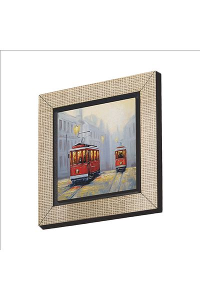 Sadrazam Στολίδι Ψυγείου MDF Μαγνητάκι Nostalgic Tram Εκτύπωση krt-050