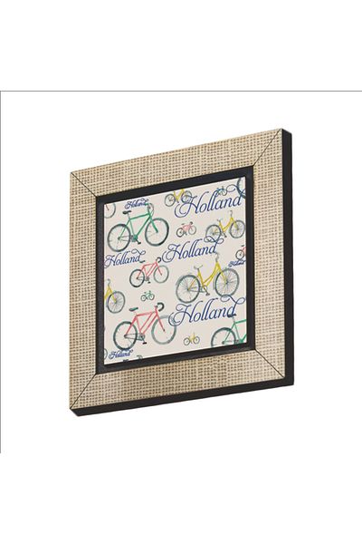 BAKSEPETE Ornament pentru frigider din MDF Magnetkrg-032 imprimat vizual pentru biciclete olandeze