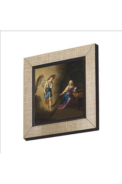 BAKSEPETE Good News to Mary Adriaen Van De Velde, 1667 Printed MDF Magnetkrg-103 Refrigerator Ornament