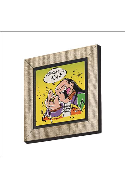 BAKSEPETE Haagse Harry Olanda Personaj de benzi desenate imprimat MDF Magnetkrg-044 Ornament pentru frigider