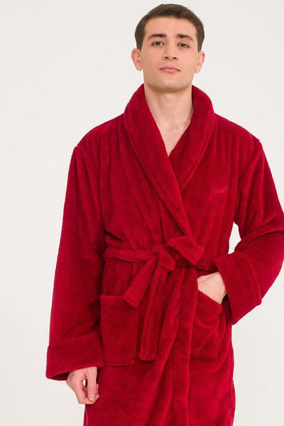 Miespiga Rochie pentru bărbați Welsoft Claret Red Shawl Guler Fleece