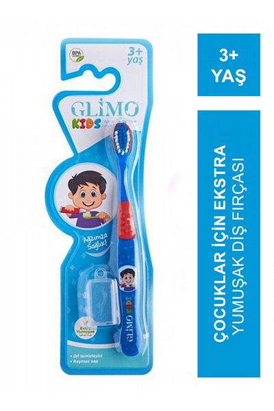 Glimo Kids Extra Soft Toothbrush Age 3+ ( Blue )