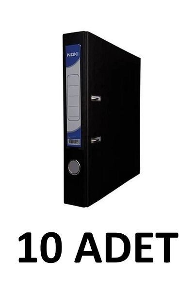 Noki 10 Pieces Black Narrow Plastic Folder