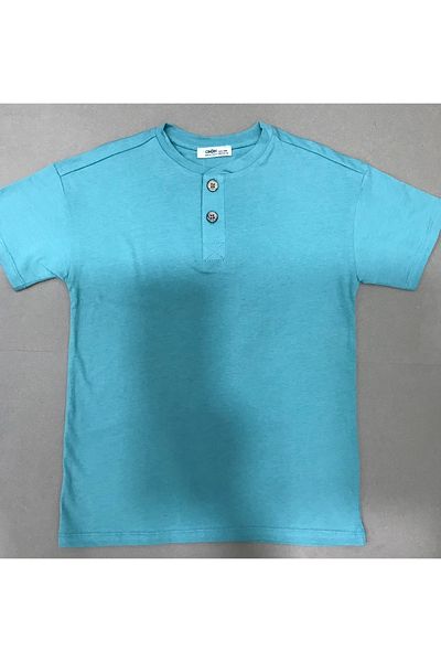 Çikoby Boy's Front Placket Button T-Shirt
