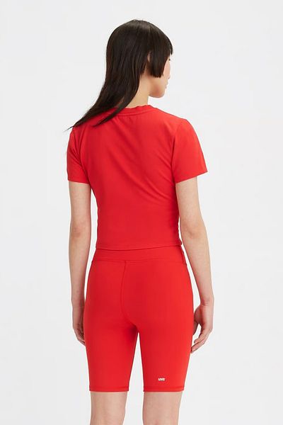 Levi's Crew Neck Cotton Slim Fit Crop T Shirt T Shirt A3718