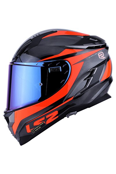LS2 Challenger Cannon Jeans-turuncu Kask