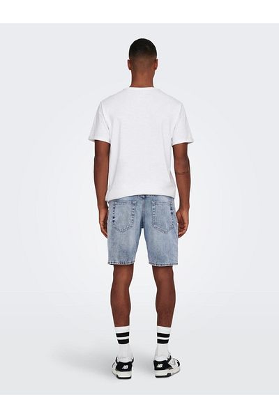 Only & Sons Only&sons Ανδρικό τζιν σορτς Onsedge L. Blue 4846 Short 22024846