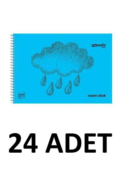 Mynote 24 Pieces Large Size 35x50 Cm Picture Book 30 Sheets Plastic Cover Spiral Mixed Color