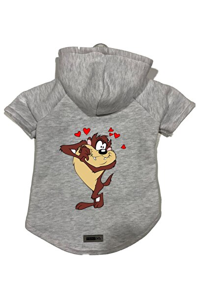 Monopetz Hooded Fleece Sweatshirt Dog And Cat Outfit & Dress - Gray New Tasma...