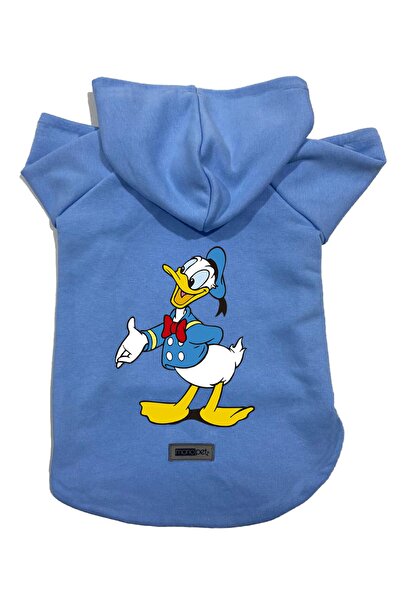 Monopetz Hooded Fleece Sweatshirt Dog And Cat Outfit & Dress - Blue Donald - ...