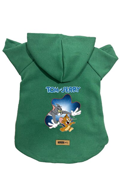 Monopetz Hooded Fleece Sweatshirt Dog And Cat Outfit & Dress - Green New Tom ...