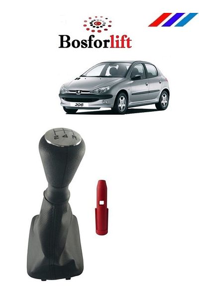BOSFORLİFT Peugeot 206 Gear 5 Front Knob and Gaiter Set