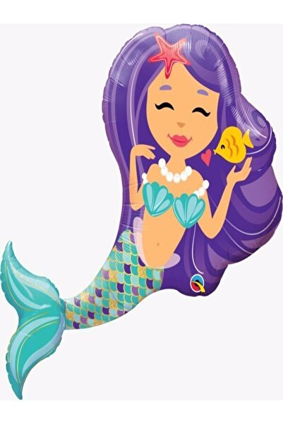 DÜVENCİ TİCARET Deniz Kızı Tekli Folyo Balon