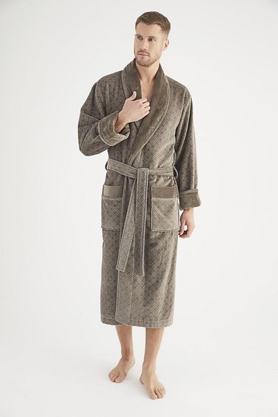 Nuşa Ανδρικό μπουρνούζι Jacquard 100% Cotton
