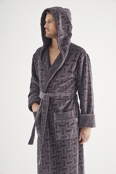 Nuşa Ανδρικό μπουρνούζι Jacquard 100% Cotton