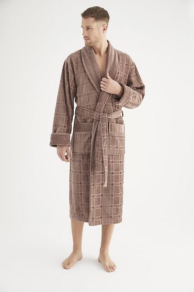 Nuşa Ανδρικό μπουρνούζι Jacquard 100% Cotton