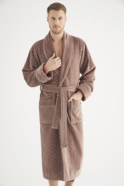 Nuşa Ανδρικό μπουρνούζι Jacquard 100% Cotton