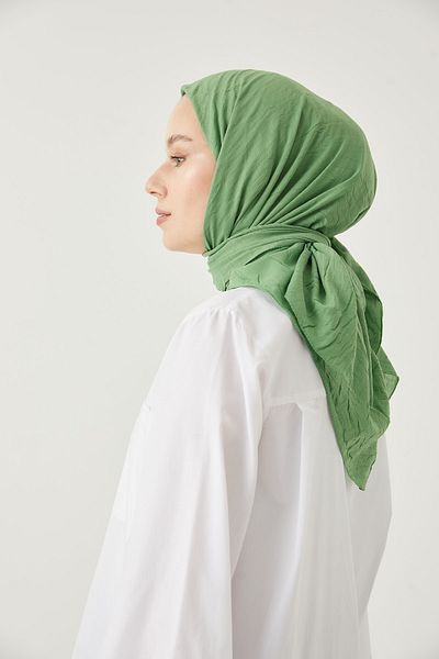 FRESCO SCARFS Γυναικείο μαντήλι Hijab Bamboo Kraş*φύλλο πράσινο