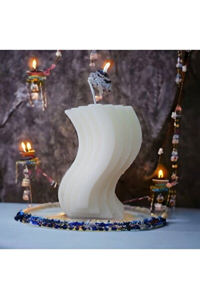 ERSE HOME Dalga Desenli Kokulu Mum