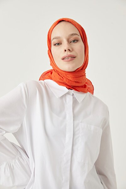 FRESCO SCARFS Women's Hijab Bamboo Crochet Scarf*orange