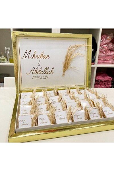 Masalsı Concept Kız Isteme Çikolatası 48 Adet Kişiye Özel Madlen Kutu Içerisinde