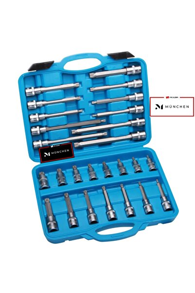 münchen 26 Parça 1/2 Uçlu Torx Bits Seti