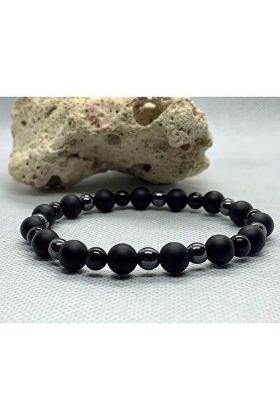 Padore Accessory لعشاق البساطة > سوار من حجر العقيق والهيماتيت الطبيعي