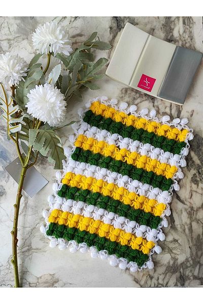 mbmh made by may hand Hand Knitted Bath Washcloth Dowry Washcloth Madebymayhand