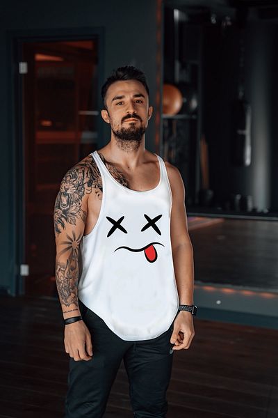 Freeyez Emoji Gym Fitness Tank Top Athlete Tank Top