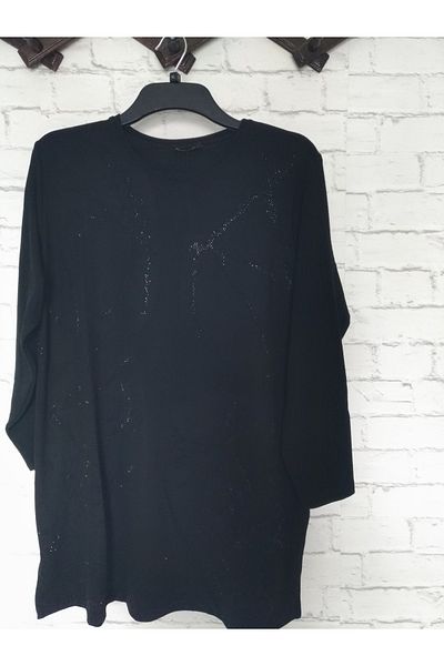 anne moda ankara Ανοιξιάτικο μοτίβο μαύρης γραμμής Lycra βαμβακερό κομψό χιτώνα