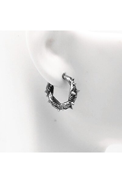 Viking مسنبل القوطية تصميم هوب المفاجئة 316l الأقراط الرجال الصلب