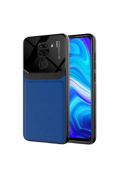 ZM STORE Xiaomi Redmi Note 9 Kılıf Parlak Yüzey Deri Görünümlü Kapak