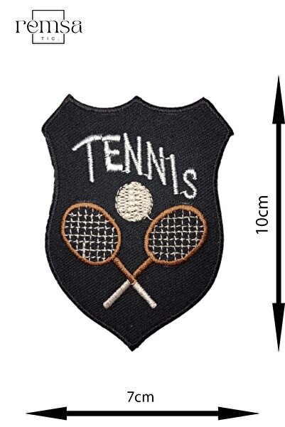 REMSATİC Ütü Ile Yapışan Arma - Yama - Patch - Tennis Modeli (7cm X 10cm)