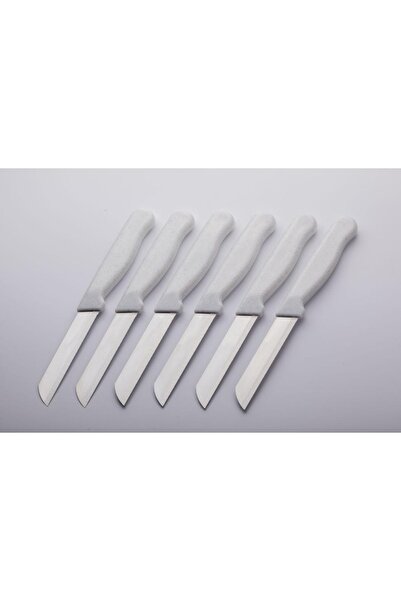 tedarikyolu طقم سكاكين فواكه وخضروات من الفولاذ مكون من 6 قطع