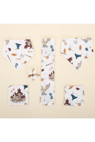 Yunikobaby طقم مريلة ومنديل - هاري