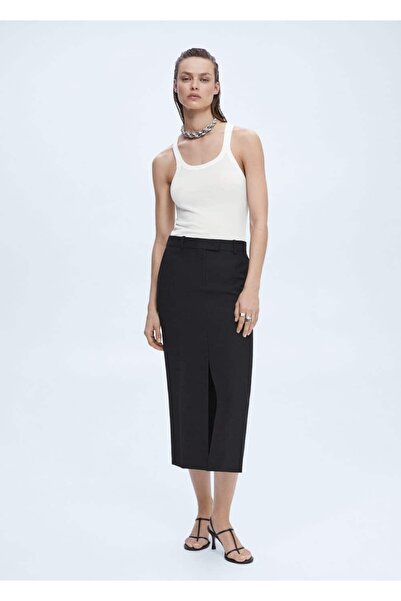 MANGO Woman Bluză cu cordon 100% Lyocell