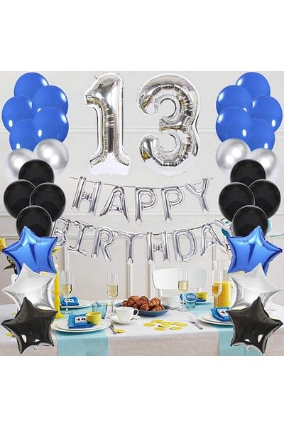 Mini Parti Mini Party Store Happy Birthday 13 Year Old Balloon Set