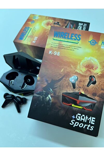 MOFİS K98 Uyumlu Tws Koşu Spor Oyun Kulaklığı Mikrofonlu Kulak Içi Ledli Seri...