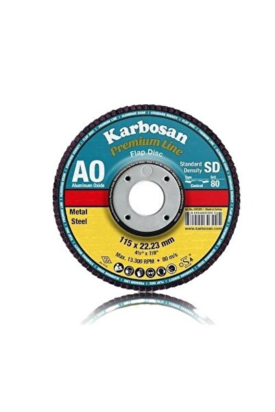 KARBOSAN 125x22 FLAP DİSK PREMIUM NK 60 KUM