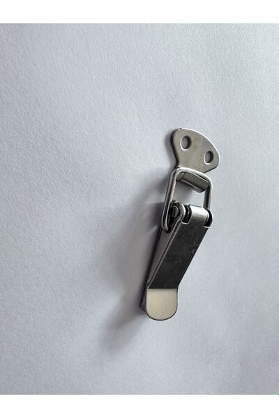 ERZURUMLUTEKNİK Gergi Mandalı Sandık Klipsi Küçük Boy Çelik Kaput Kilidi 5 Adet