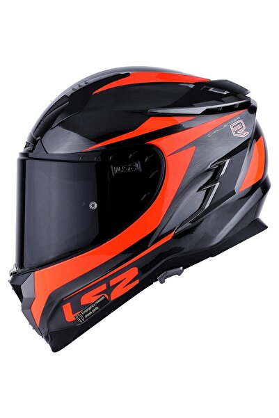 LS2 Challenger Cannon Jeans-turuncu Kask