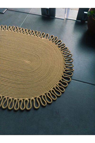 MaVaux , Jute, Patterned Doormat, Bathroom, Balcony Mat, Household Goods