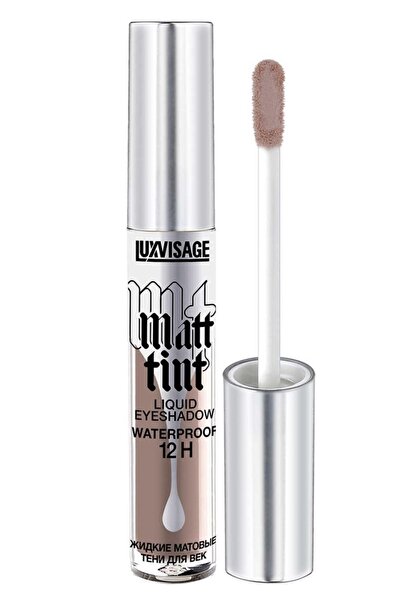 LUXVISAGE COSMETICS TURKEY Sıvı Far Matt Tint Waterproof Matte Liquid Eyeshadows Nude 108 Grey Taupe