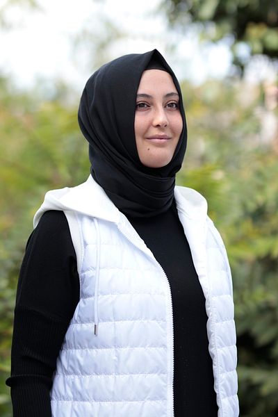 Zey&Ka Butik Plus Size Quilted Combed Cotton Zippered Hooded Vest