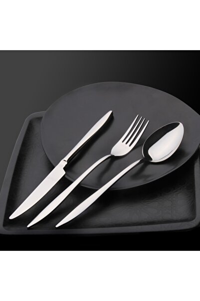 Demir Çeyiz Dmr Life 6 Ad Kişilik Yakut Gümüş Tatlı Çatal